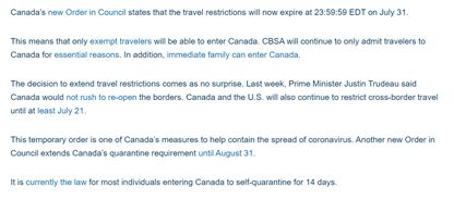 加拿大旅行限令延长 国内旅游业务的影响与应对策略